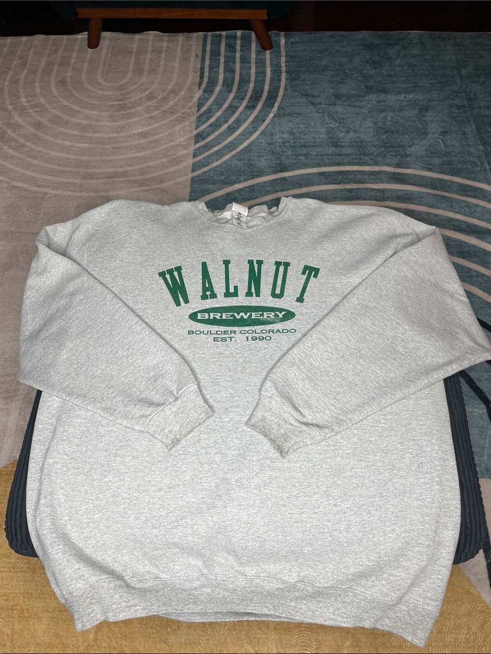 Vintage Walnut Brewery Gray Crewneck Sweatshirt - Men's